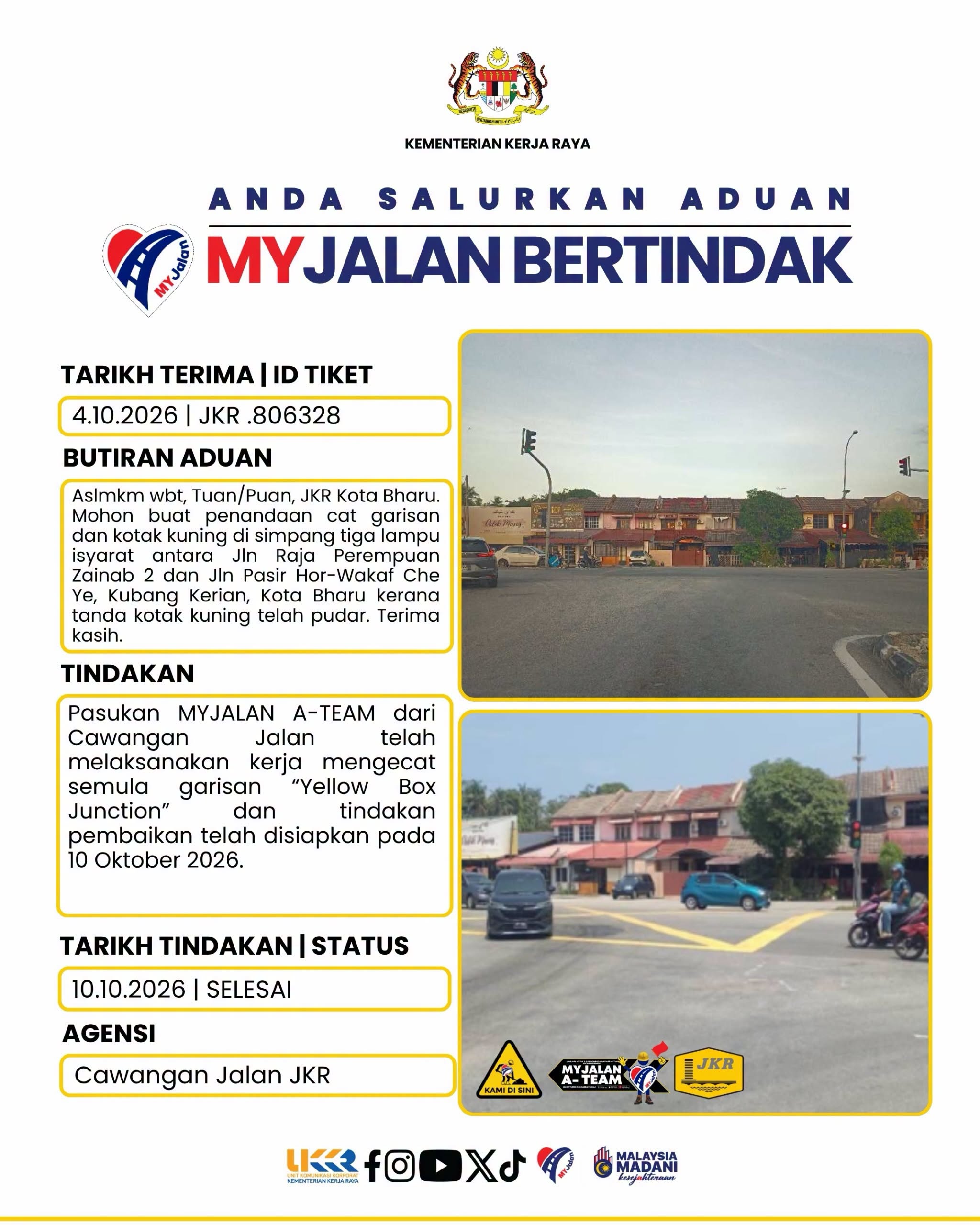 10 Oktober 2026 - Cawangan Jalan JKR